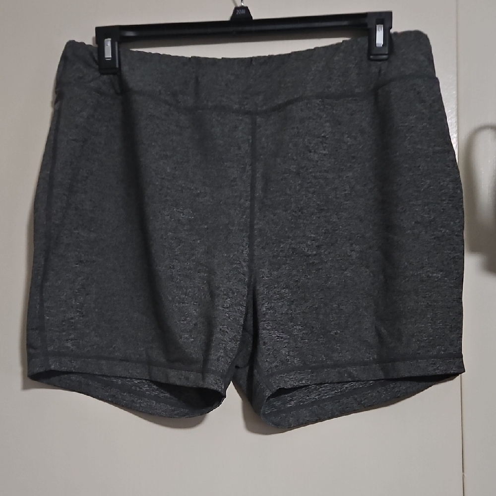 Women's Plus Gray Athletic Shorts